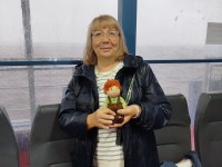 После встречи в Луговском. За окном дебаркадера - дождь стеной.