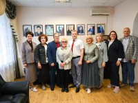 С Главой Березовского района Р.В.Александровым и председателем Комитета Культуры И.Н.Трохалёвой